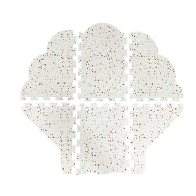 FD-5-S Brown Terrazzo Shell Mat